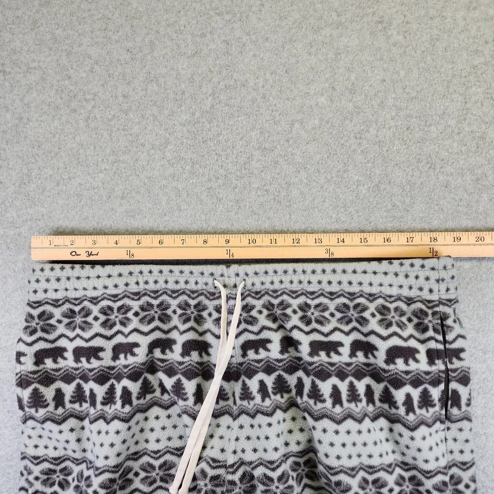 Chubbies Mens XXL 2XL Fleece Lounge Shorts Gray Fair Isle Bear Sweat Shorts